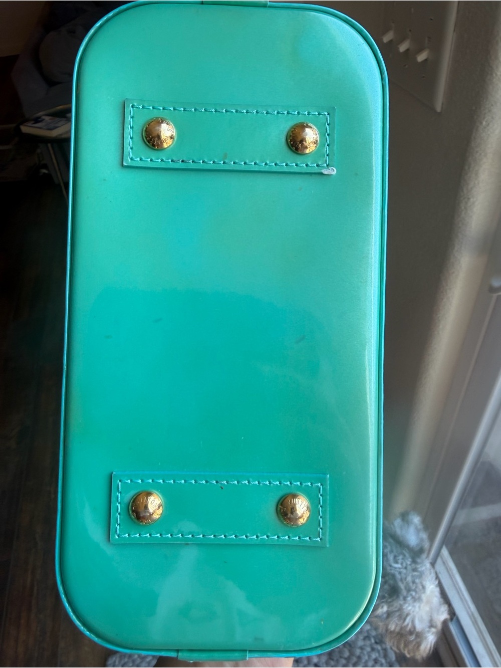 Louis Vuitton Vernis Alma BB Crossbody Bag in Blue Lagoon - Picture 6 of 16